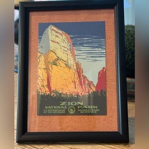 Zion National Park Framed Art Print